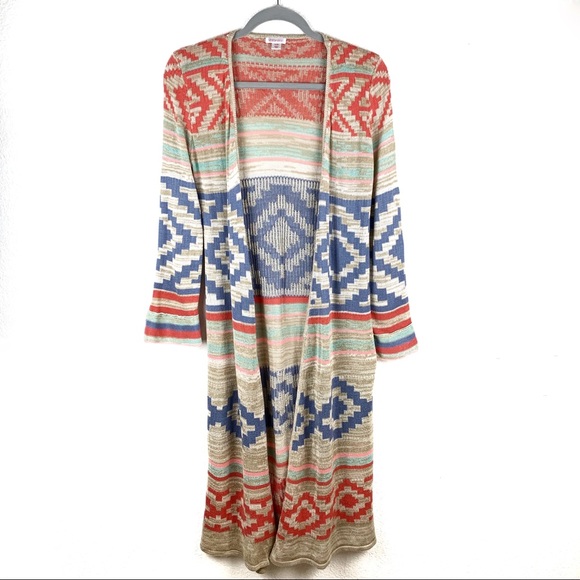 Xhilaration Sweaters - Xhilaration Tribal Long Cardigan - Size M